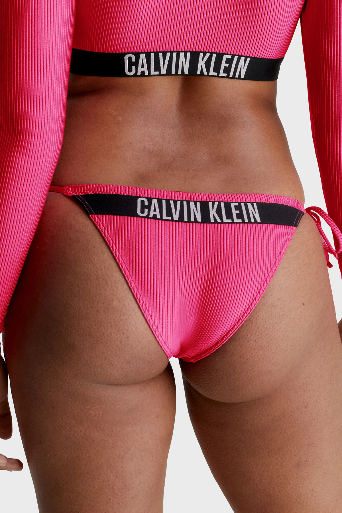 Calvin Klein Logolu Yanları Bağcıklı KW0KW01985XI1 Bayan Bikini Altı