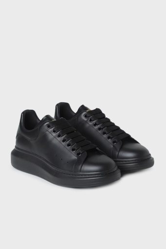 Alexander Mcqueen Deri Sneaker Erkek Ayakkabı 553761 WHGP0 1000 SİYAH