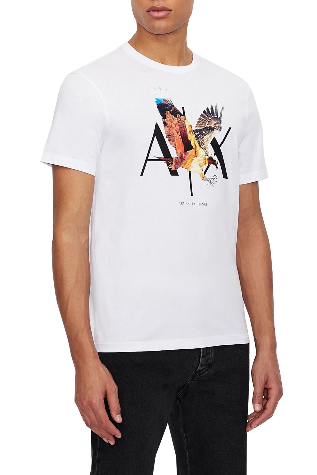 Armani Exchange Erkek T Shirt 3KZTNE ZJH4Z 1100 BEYAZ
