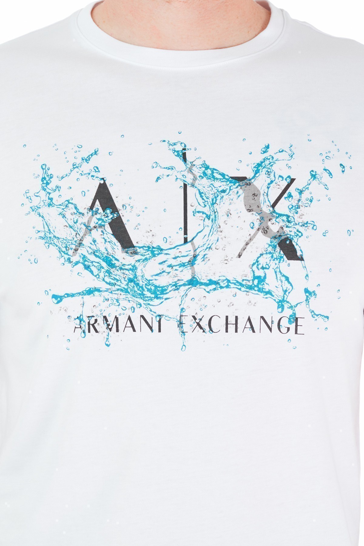 Armani Exchange Erkek T Shirt 3KZTGY ZJBVZ 1100 BEYAZ