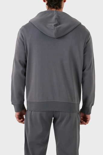 Armani Exchange % 100 Pamuklu Kapüşonlu Erkek Sweat 6DZMLC ZJNNZ 19AA GRİ