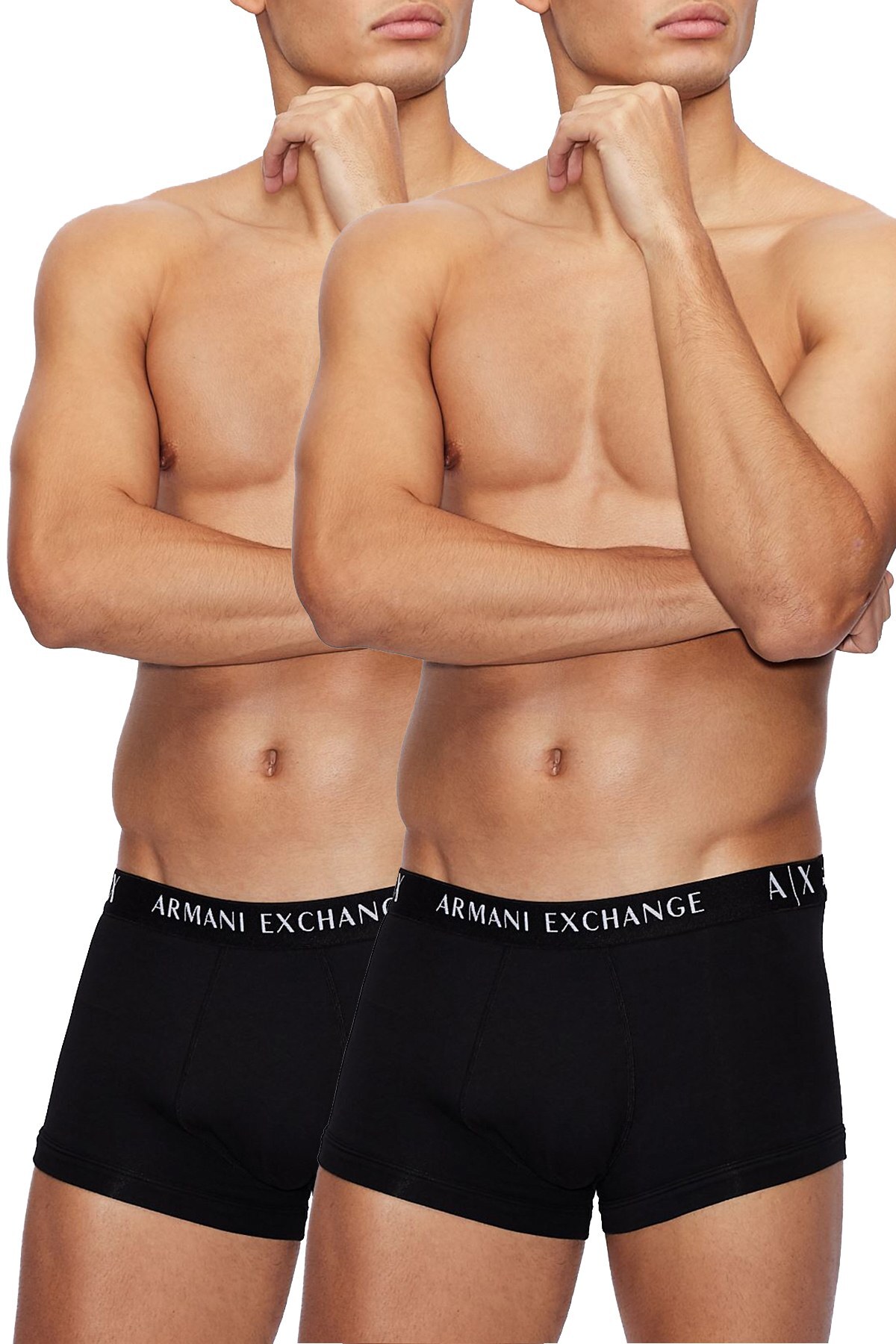 Armani Exchange Pamuklu 2 Pack Erkek Boxer 956001 CC282 07320 SİYAH