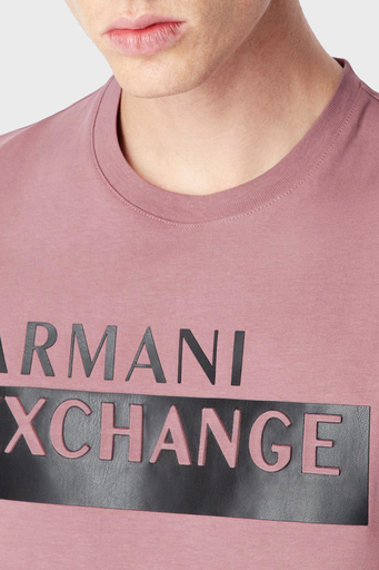 Armani Exchange Baskılı Regular Fit Bisiklet Yaka % 100 Pamuk Erkek T Shirt 6LZTBE ZJGCZ 1316 GÜL