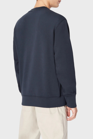 Armani Exchange - Armani Exchange Baskılı Regular Fit Bisiklet Yaka Pamuklu Erkek Sweat 6LZMJA ZJXFZ 1510 LACİVERT (1)