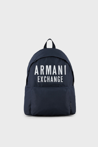 Armani Exchange - Armani Exchange Logo Baskılı Erkek Sırt Çantası 952336 9A124 37735 LACİVERT