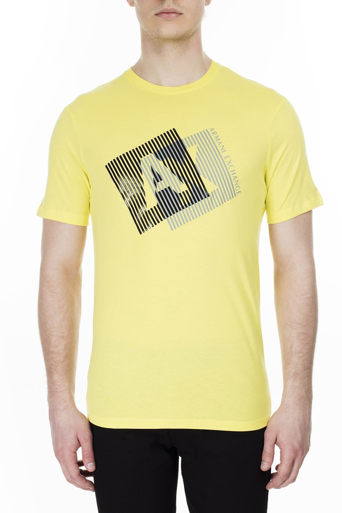 Armani Exchange Erkek T Shirt 3HZTGF ZJH4Z 1654 LİMON