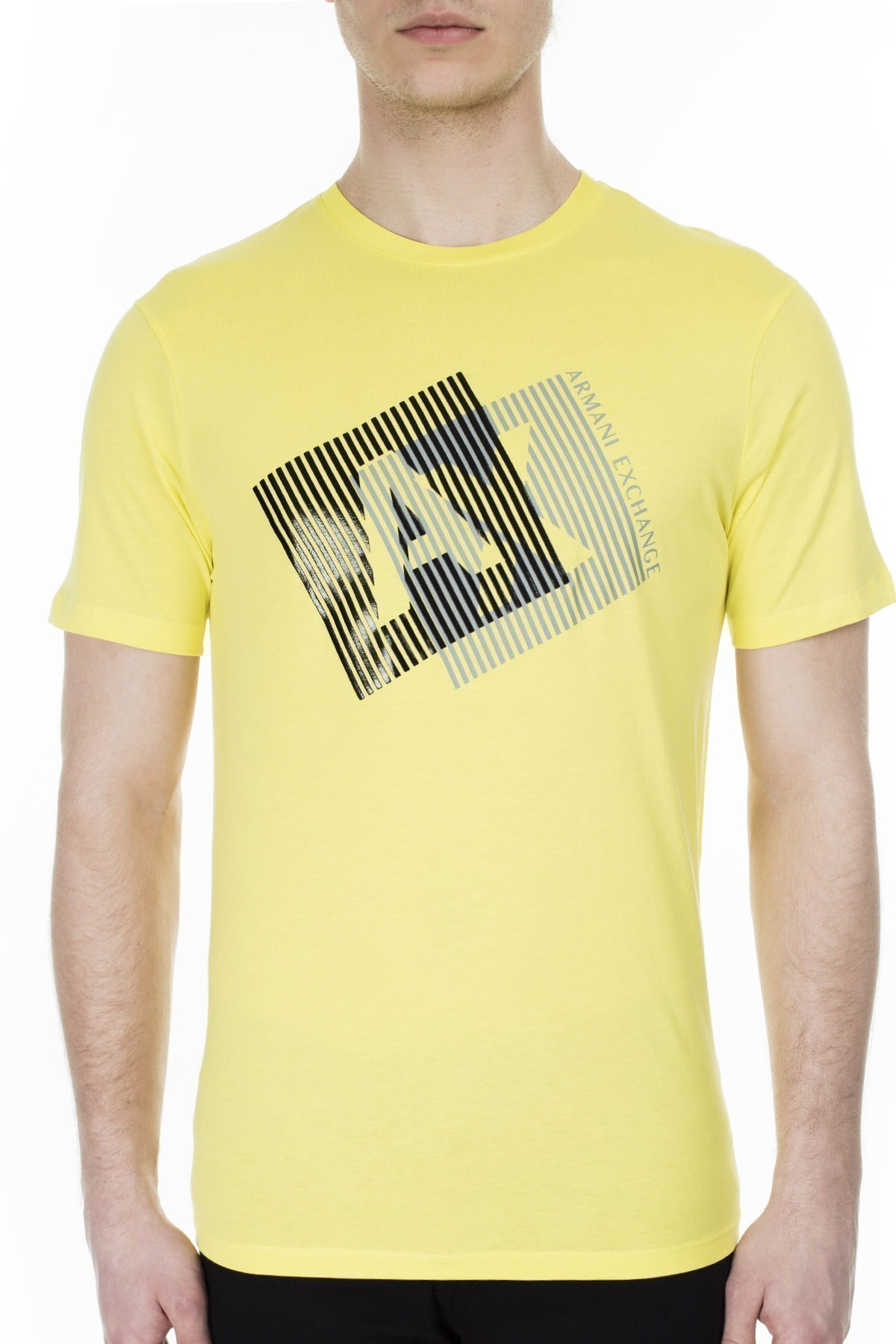 Armani Exchange Erkek T Shirt 3HZTGF ZJH4Z 1654 LİMON