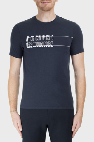 Armani Exchange - Armani Exchange Erkek T Shirt S 6GZTAE ZJS1Z 1510 LACİVERT