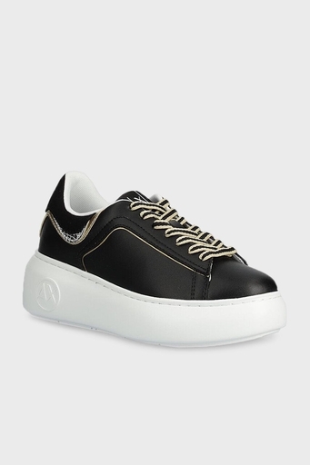 Armani Exchange Hakiki Deri Sneaker Bayan Ayakkabı XDX108 XV788 T780 SİYAH