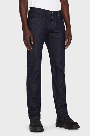 Armani Exchange - Armani Exchange J13 Streç Pamuklu Slim Fit Jeans Erkek Kot Pantolon 8NZJ13 Z1SAZ 55AA LACİVERT (1)