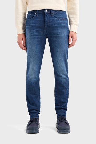 Armani Exchange - Armani Exchange J14 Normal Bel Slim Fit Jeans Erkek Kot Pantolon 3DZJ14 Z1TTZ 25EX LACİVERT (1)