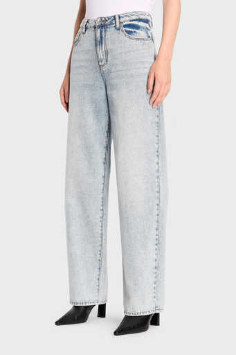 Armani Exchange J39 Süper Skinny Bol Paça Jeans Bayan Kot Pantolon 6RYJ38 Y11FZ 1500 MAVİ
