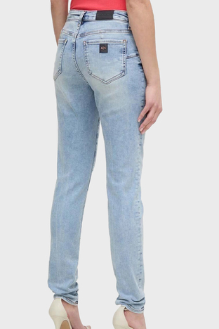 Armani Exchange - Armani Exchange J69 Normal Bel Slim Fit Jeans Bayan Kot Pantolon 3DYJ69 Y36DZ 1500 MAVİ (1)