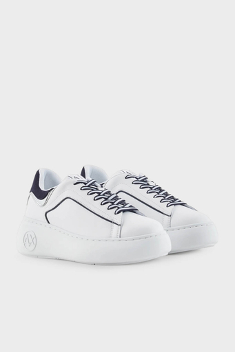 Armani Exchange Kalın Tabanlı Sneaker Bayan Ayakkabı XDX108 XV788 T288 BEYAZ