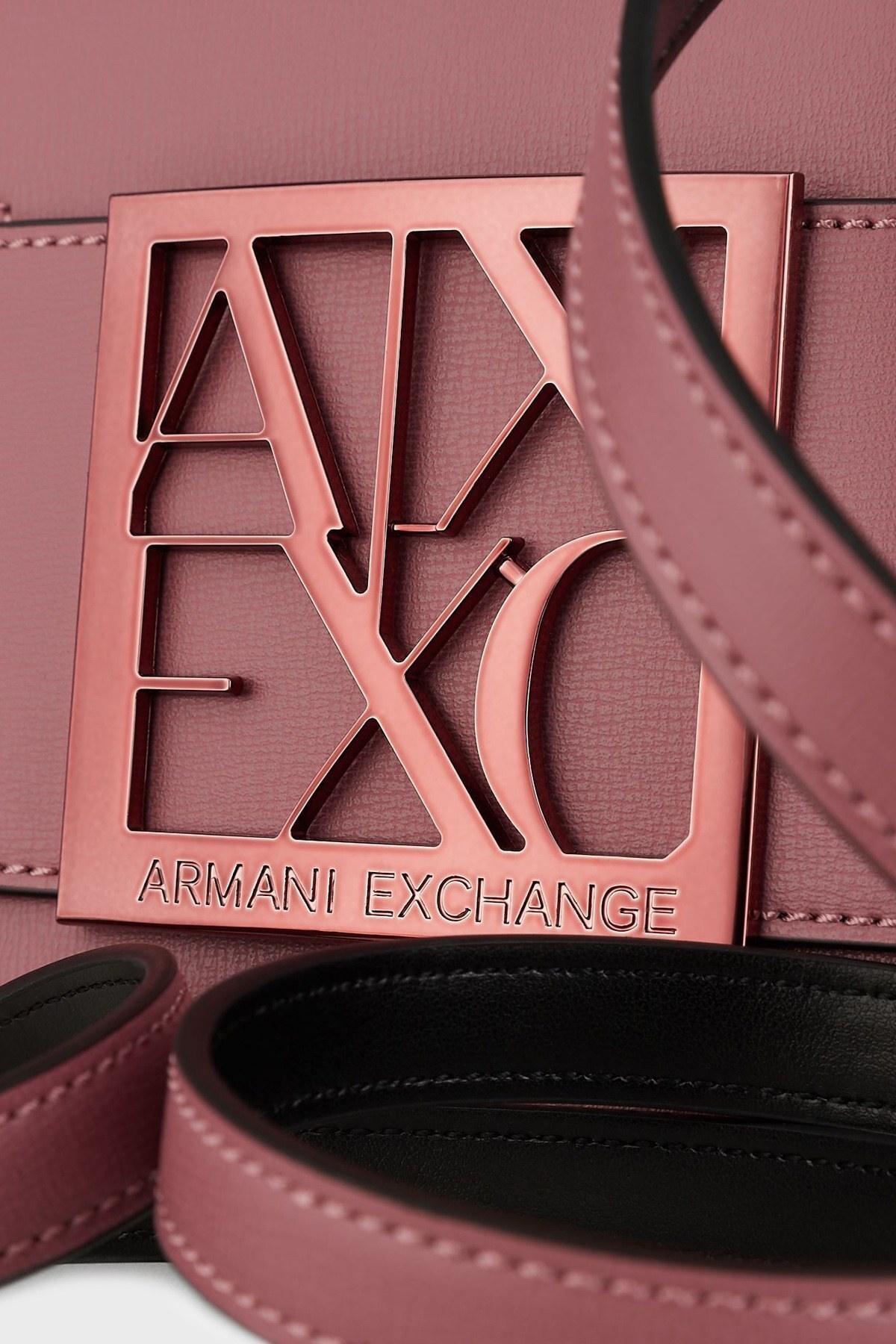Armani Exchange Logolu Ayarlanabilir Omuz Askılı Bayan Çanta 942692 0A874 04271 PUDRA