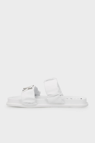Armani Exchange - Armani Exchange Logolu Bayan Terlik XDP040 XV705 N069 BEYAZ (1)