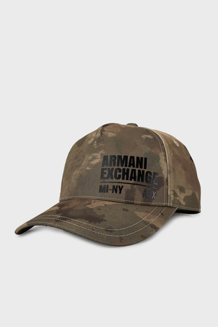 Armani Exchange - Armani Exchange Logolu Erkek Şapka 954202 2F102 11081 HAKİ-KAMUFLAJ