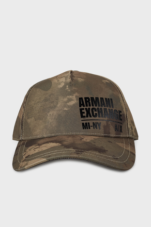 Armani Exchange - Armani Exchange Logolu Erkek Şapka 954202 2F102 11081 HAKİ-KAMUFLAJ (1)