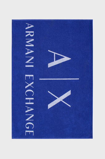 Armani Exchange Logolu Pamuklu Erkek Plaj Havlusu 953046 3R601 00135 MAVİ