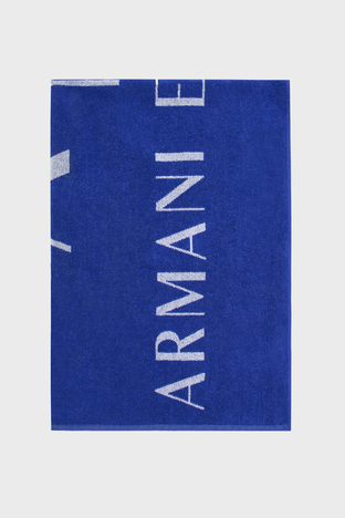 Armani Exchange - Armani Exchange Logolu Pamuklu Erkek Plaj Havlusu 953046 3R601 00135 MAVİ (1)