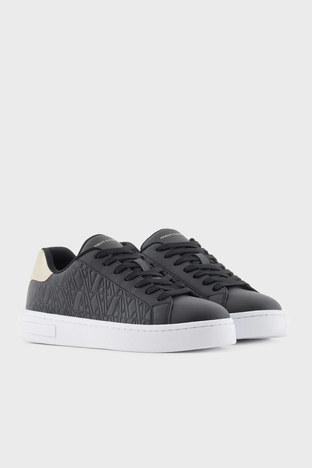 Armani Exchange - Armani Exchange Logolu Sneaker Bayan Ayakkabı XDX165 XV891 T780 SİYAH (1)