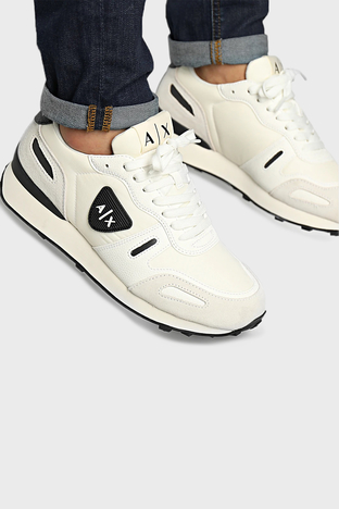 Armani Exchange - Armani Exchange Logolu Sneaker Erkek Ayakkabı XUX149 XV607 N480 BEJ (1)