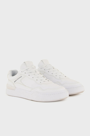 Armani Exchange - Armani Exchange Logolu Sneaker Erkek Ayakkabı XUX219 XV857 01015 BEYAZ (1)