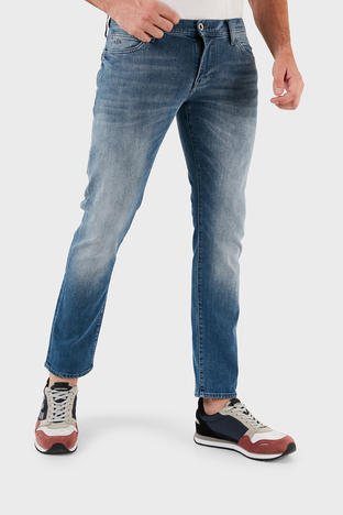 Armani Exchange - Armani Exchange Pamuklu Düşük Bel Skinny Fit Dar Paça J14 Jeans Erkek Kot Pantolon 6RZJ14 Z2YJZ 1500 MAVİ (1)