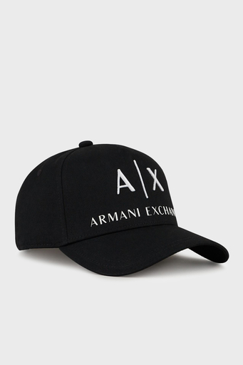 Armani Exchange Pamuklu Logo Detaylı Erkek Şapka 954039 CC513 00121 SİYAH-BEYAZ