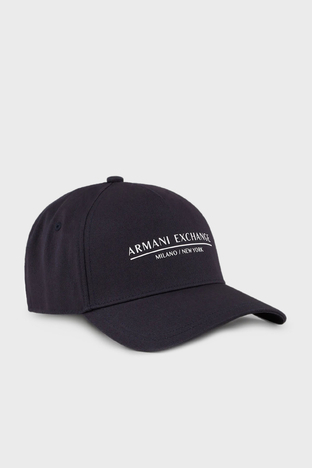 Armani Exchange - Armani Exchange Pamuklu Logolu Erkek Şapka 954202 CC150 00035 LACİVERT