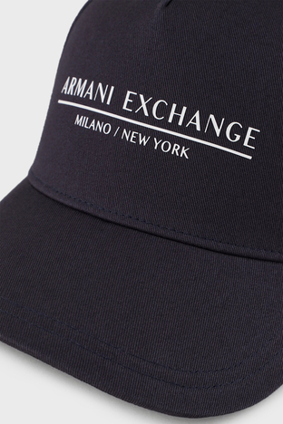 Armani Exchange - Armani Exchange Pamuklu Logolu Erkek Şapka 954202 CC150 00035 LACİVERT (1)