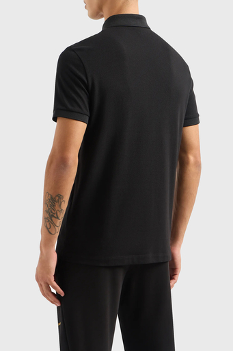 Armani Exchange Pamuklu Nakışlı Polo Yaka T shirt Erkek Polo Yaka T Shirt 3DZFDF ZJM5Z 1200 SİYAH