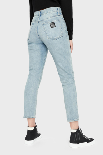 Armani Exchange Pamuklu Normal Bel Regular Fit J51 Jeans Bayan Kot Pantolon 8NYJ51 Y2AAZ 150A MAVİ