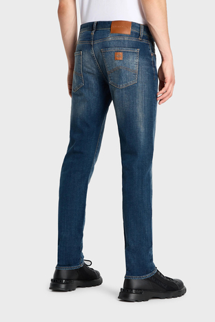 Armani Exchange - Armani Exchange Pamuklu Normal Bel Slim Fit J13 Jeans Erkek Kot Pantolon 6RZJ13 Z391Z 1500 MAVİ (1)