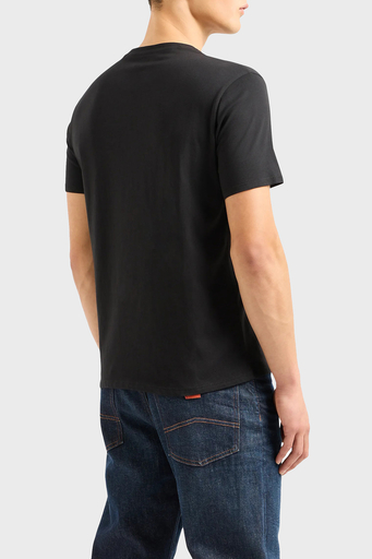 Armani Exchange Pamuklu Regular Fit Bisiklet Yaka Erkek T Shirt 3DZTAC ZJ9TZ 1200 SİYAH