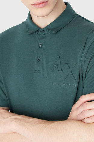 Armani Exchange - Armani Exchange Pamuklu Regular Fit Erkek Polo T Shirt 3RZFHE ZJZEZ 1882 HAKİ (1)