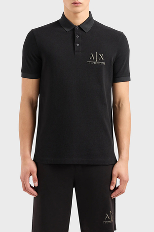 Armani Exchange - Armani Exchange Pamuklu Regular Fit Erkek Polo Yaka T Shirt 3DZFSB ZJM5Z 1200 SİYAH
