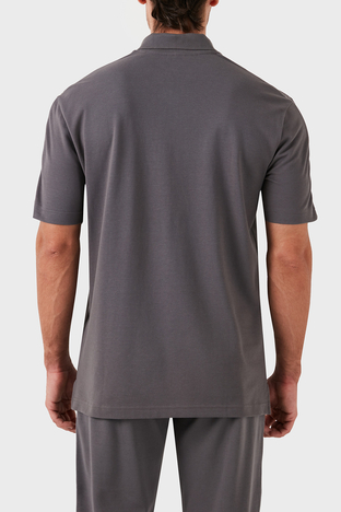 Armani Exchange - Armani Exchange Pamuklu Regular Fit Erkek Polo Yaka T Shirt 6DZFLC ZJM5Z 19AA GRİ (1)