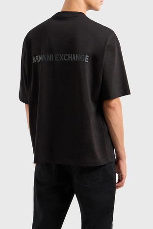 Armani Exchange - Armani Exchange Pamuklu Regular Fit Erkek T Shirt 6DZTLS ZJLFZ 1200 SİYAH (1)