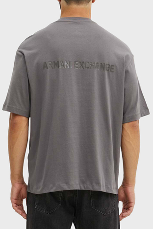 Armani Exchange - Armani Exchange Pamuklu Regular Fit Erkek T Shirt 6DZTLS ZJLFZ 19AA GRİ (1)