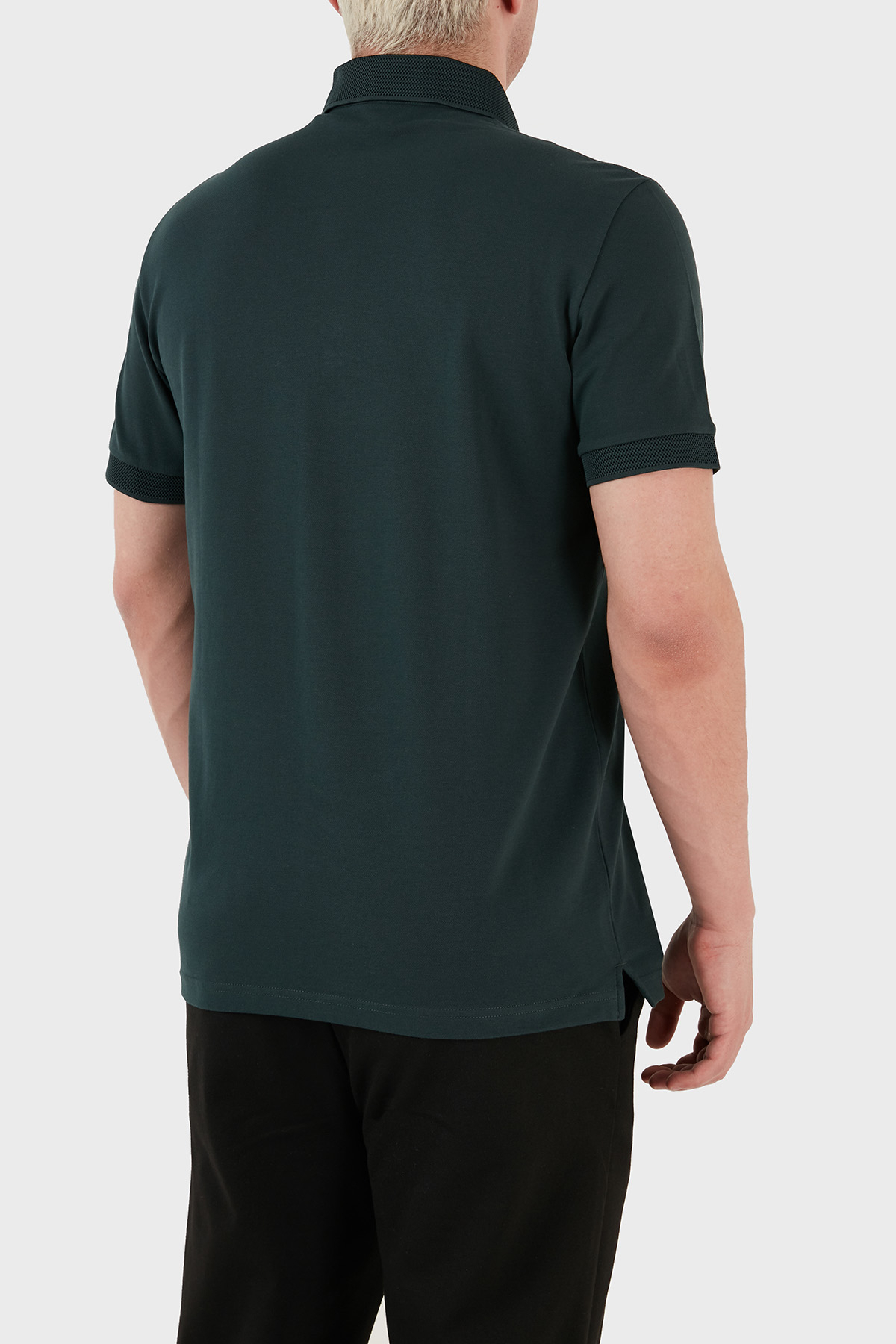 Armani Exchange Pamuklu Slim Fit Düğmeli Erkek Polo T Shirt 8NZF91 ZJ81Z 1882 YEŞİL