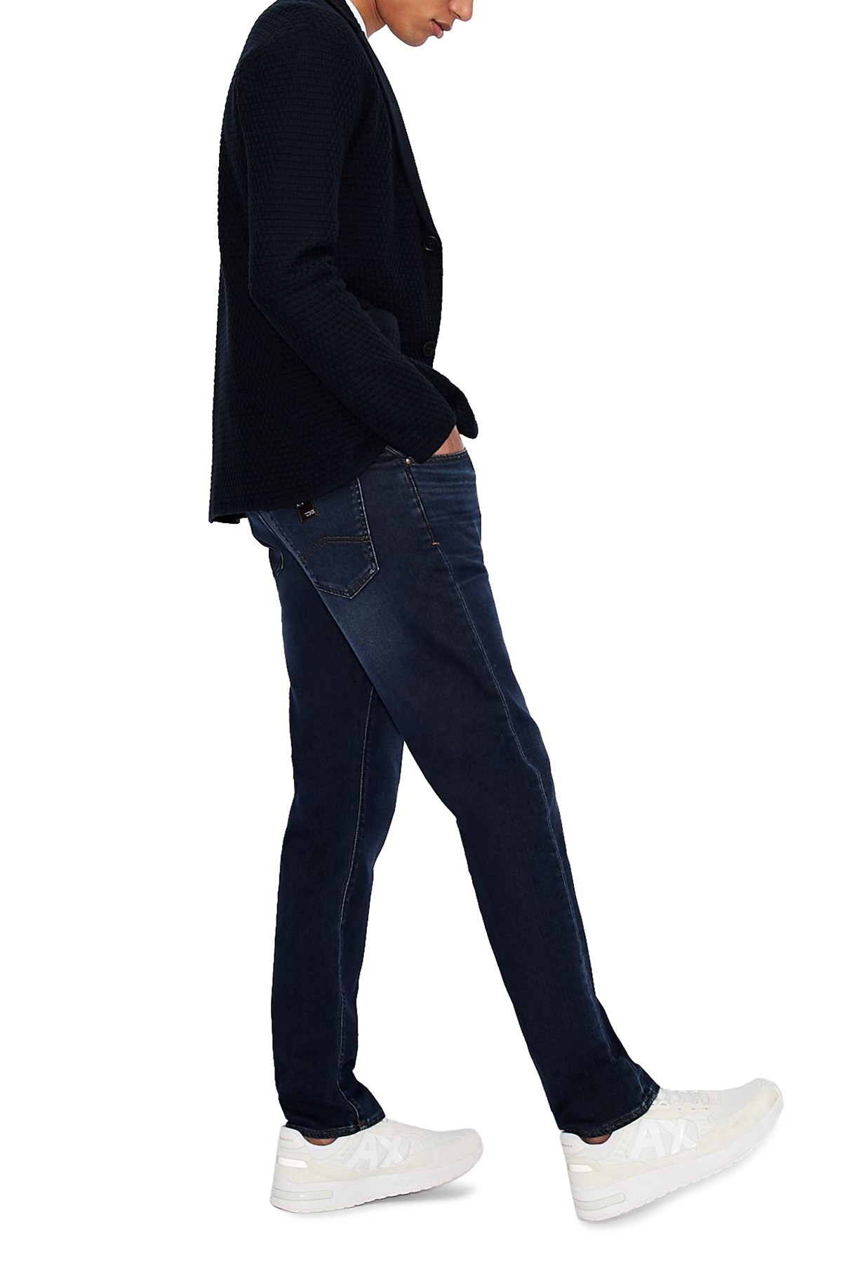Armani Exchange Pamuklu Slim Fit J13 Jeans Erkek Kot Pantolon 3KZJ13 ZAQMZ 1500 LACİVERT