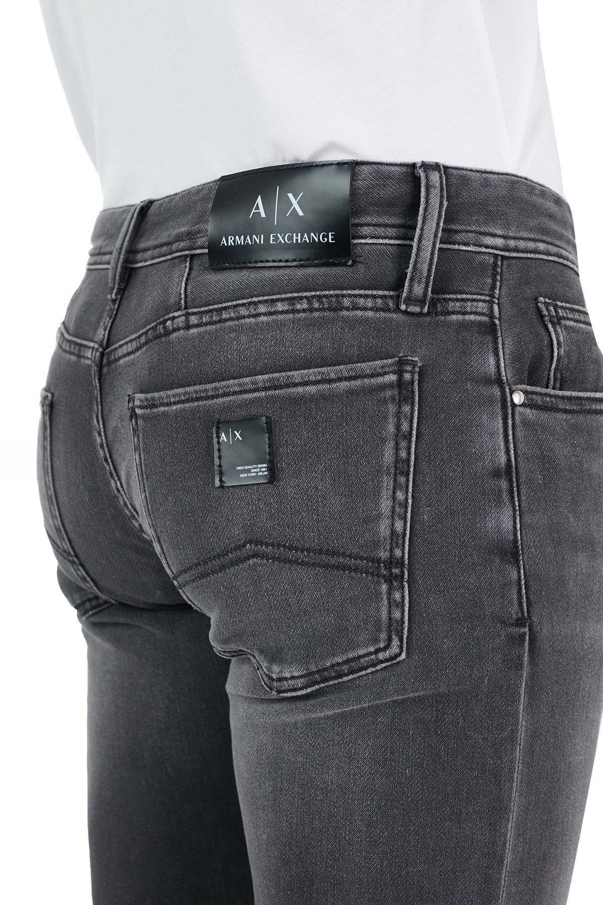 Armani Exchange Pamuklu Slim Fit J14 Jeans Erkek Kot Pantolon 3KZJ14 Z5QMZ 0903 GRİ