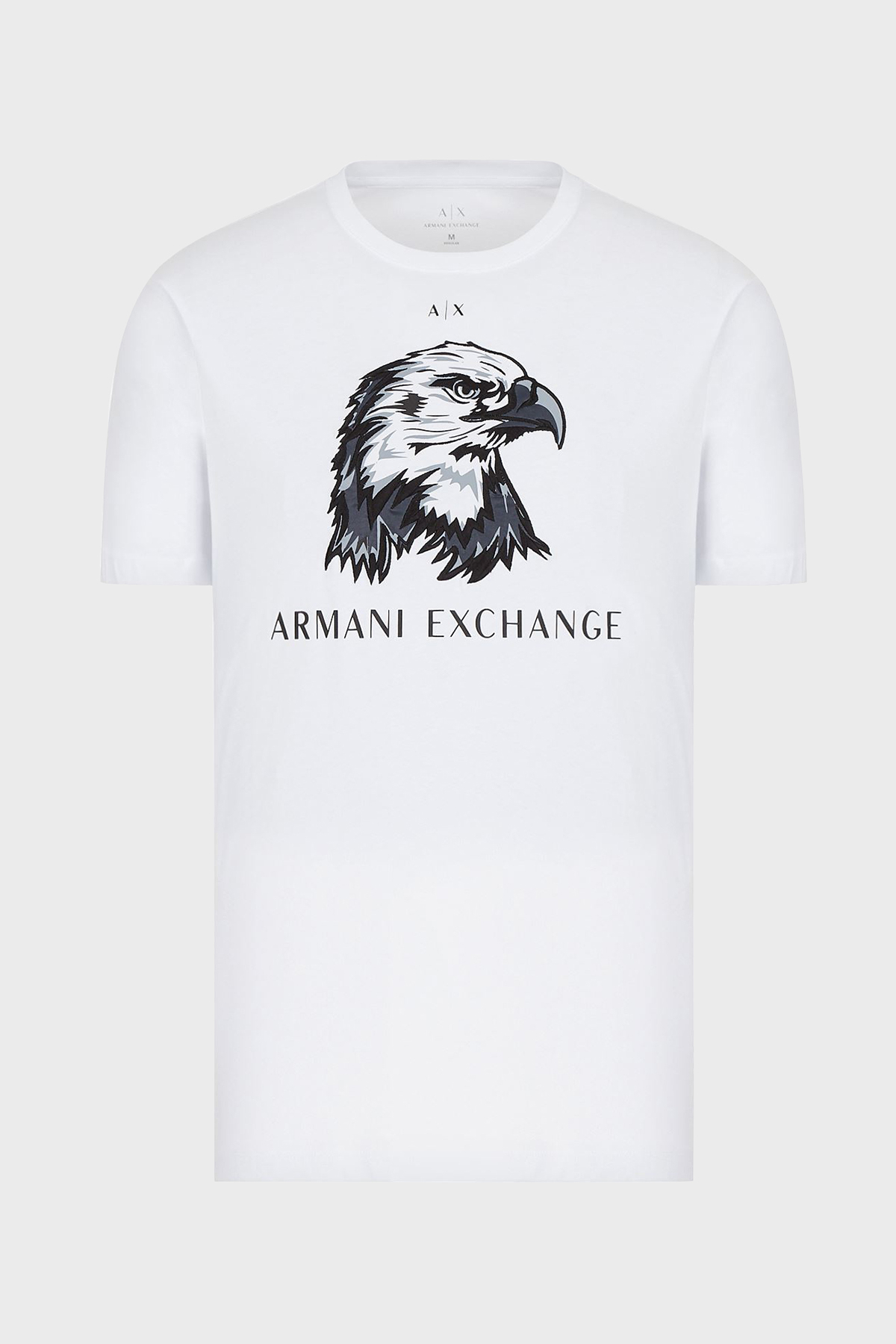 Armani Exchange Regular Fit Bisiklet Yaka % 100 Pamuk Erkek T Shirt 3LZTAQ ZJ6QZ 1100 BEYAZ