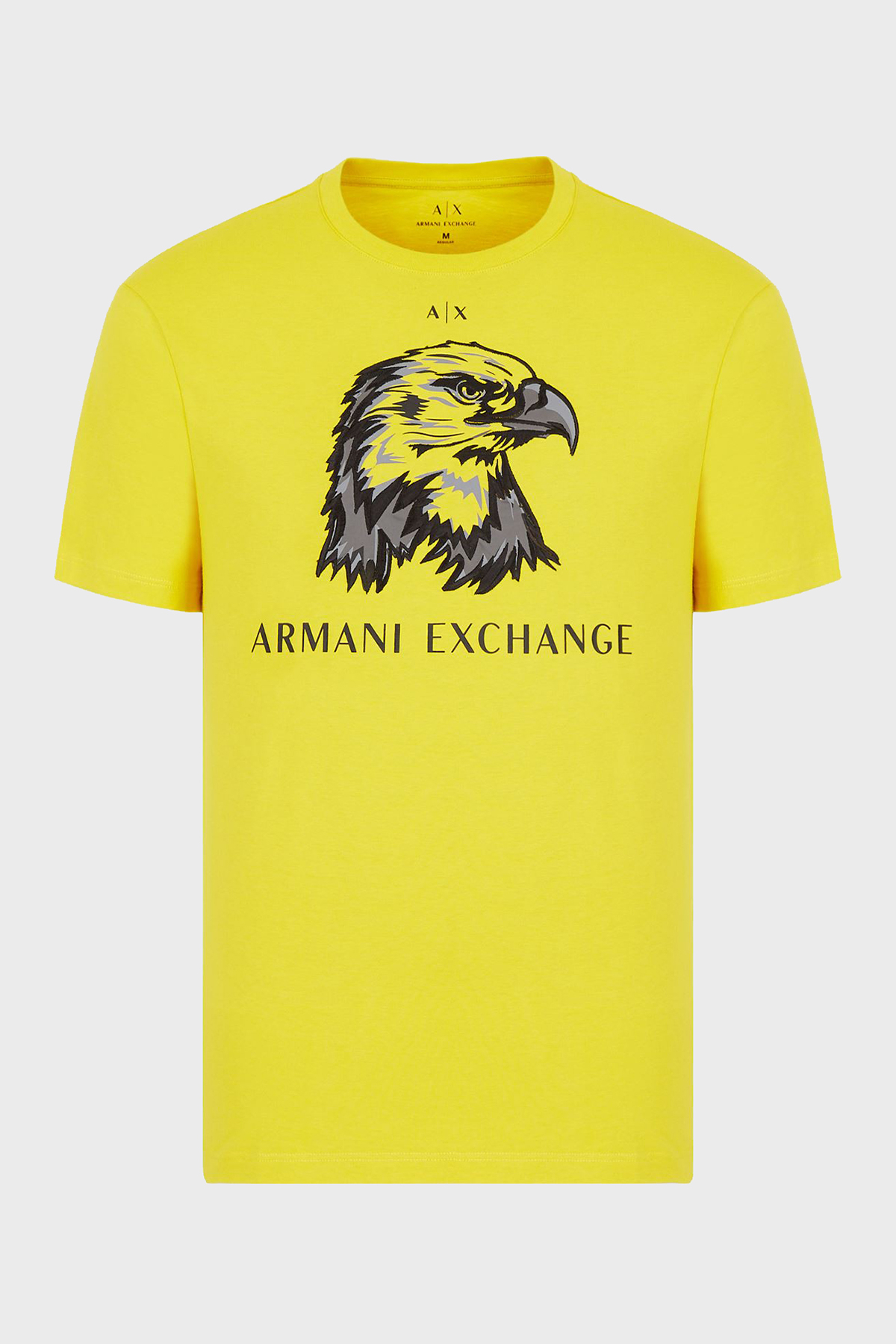 Armani Exchange Regular Fit Bisiklet Yaka % 100 Pamuk Erkek T Shirt 3LZTAQ ZJ6QZ 1683 SARI