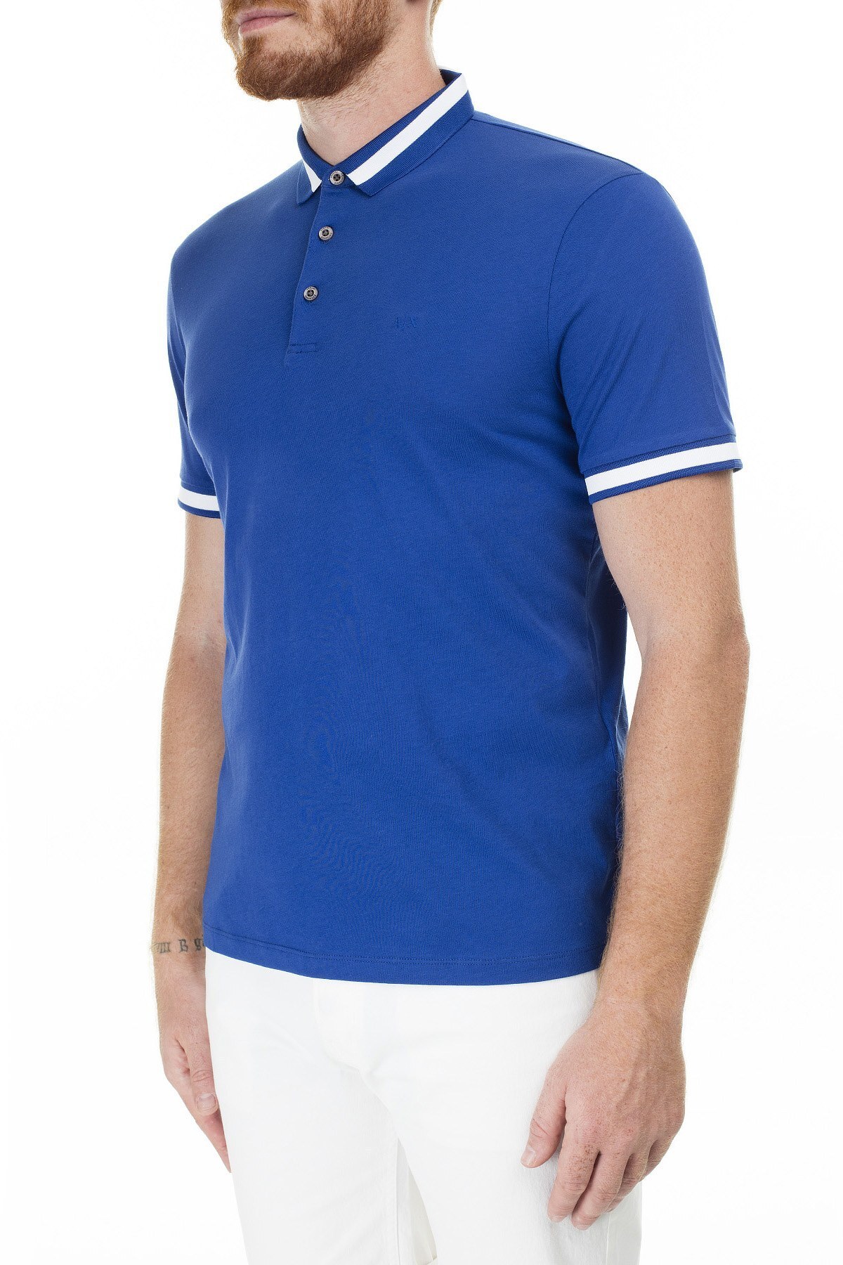 Armani Exchange Regular Fit Düğmeli T Shirt Erkek Polo 3HZFLB ZJH4Z 1511 SAKS