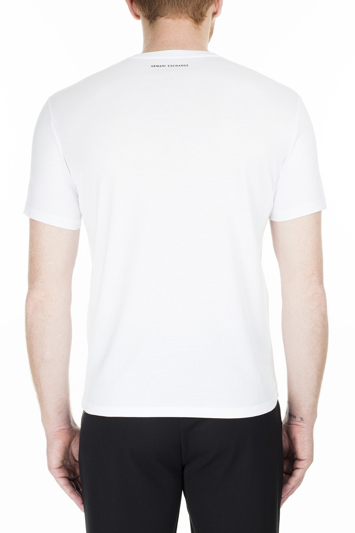 Armani Exchange Regular Fit Erkek T Shirt 3HZTAH ZJA5Z 1100 BEYAZ