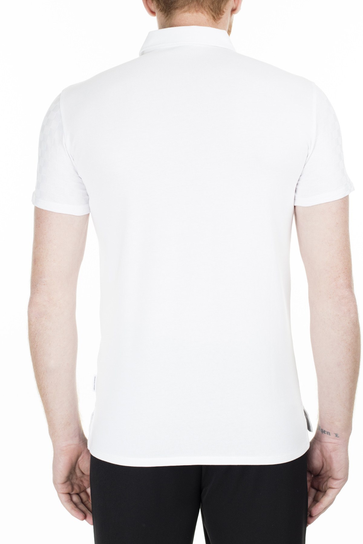 Armani Exchange Slim Fit T Shirt Erkek Polo 3HZFFD ZJ7EZ 1100 BEYAZ