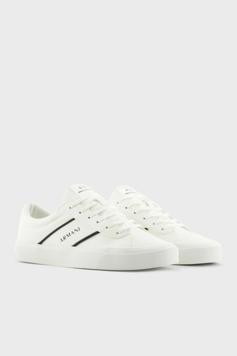 Armani Exchange Sneaker Erkek Ayakkabı XUX165 XV758 K488 BEYAZ-SİYAH