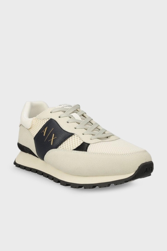 Armani Exchange Sneaker Erkek Ayakkabı XUX181 XV807 S054 BEJ-BEYAZ